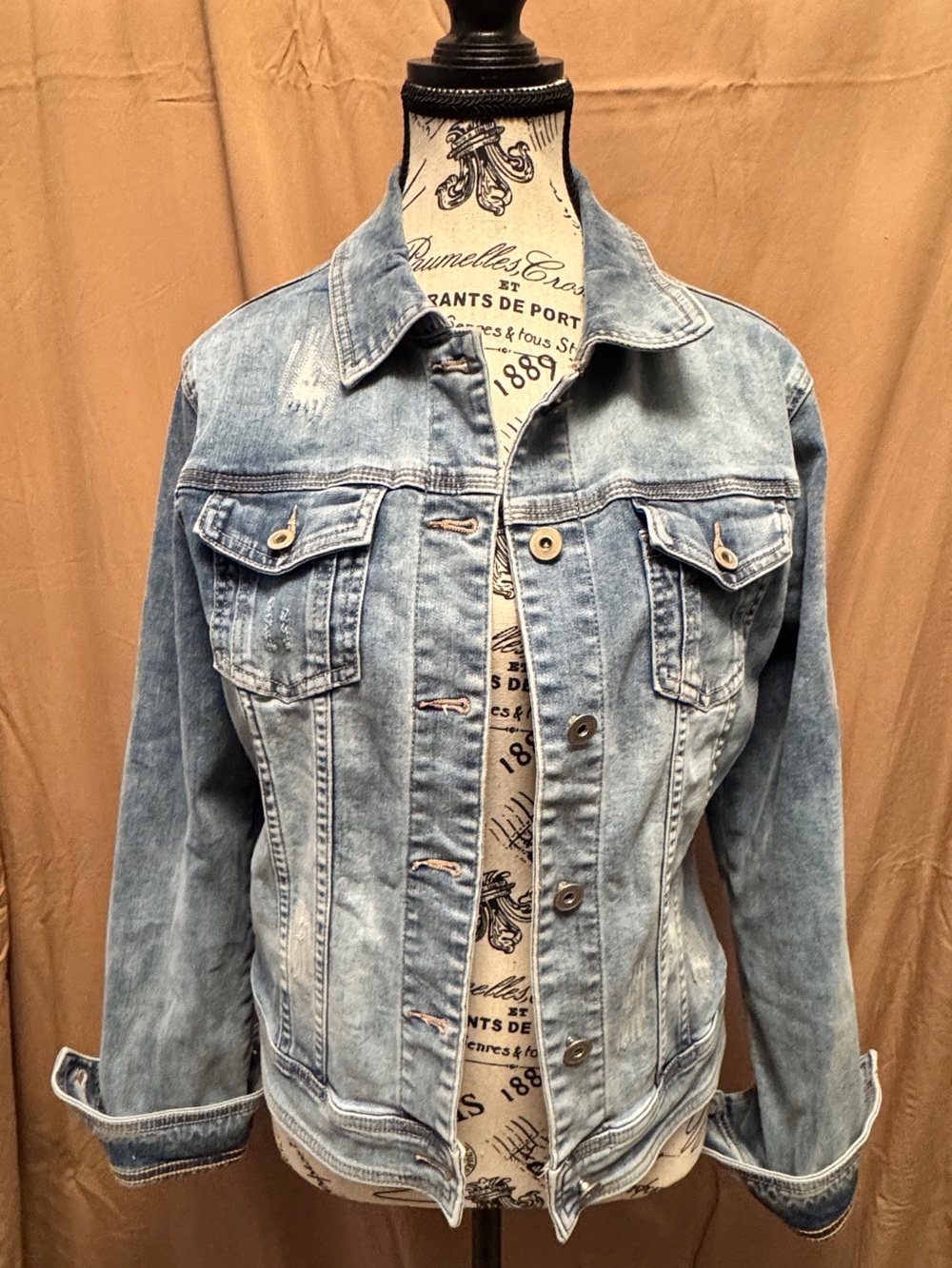 CHARLIE B Light Blue Denim Jean Jacket
